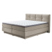 Sun garden Kontinentální postel BOXSPRING PORTAGE BX2110 160x200 cm - béžová