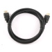 C-TECH kabel HDMI - HDMI 0, 5m (v1.4, 3D, zlacené kontakty, stíněný)