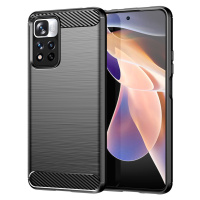 Carbon silikonové pouzdro na Xiaomi Poco X4 NFC Black