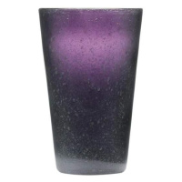 Sklenice na drink skleněná MEMENTO fialová 13,8cm