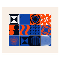 Ilustrace Neo Modernism Artwork Pattern Design, Normform, 40 × 30 cm