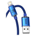 Baseus Crystal Shine Series kabel USB-A/Lightning (20W) 1,2m modrý