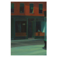 Obrazová reprodukce Nighthawks, Divided into Three (1 of 3), Edward Hopper, 26.7 × 40 cm