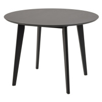 Dkton Kulatý jídelní stůl Nieves 105 cm černý