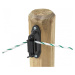 Izolátor k elektrickému ohradníku rohový plochý pro pásku do 40 mm, na hřebík nebo vrut - 10 ks