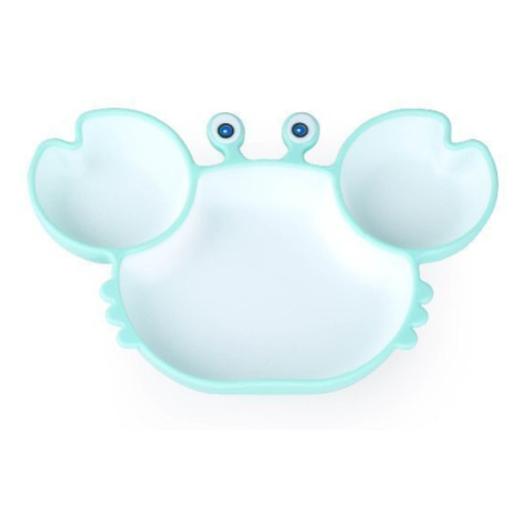 Talíř krab mátová a bílá