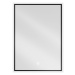 MEXEN Erma zrcadlo s osvětlením 50 x 70 cm, LED 6000K, černý rám 9814-050-070-611-70