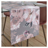 Bavlněný běhoun na stůl 32x220 cm Dramatic Floral – Catherine Lansfield