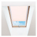 FOA Roleta Plisé na střešní okna, průsvitná, béžová, P 002, bílý profil, š 61 cm, v 93,5 cm