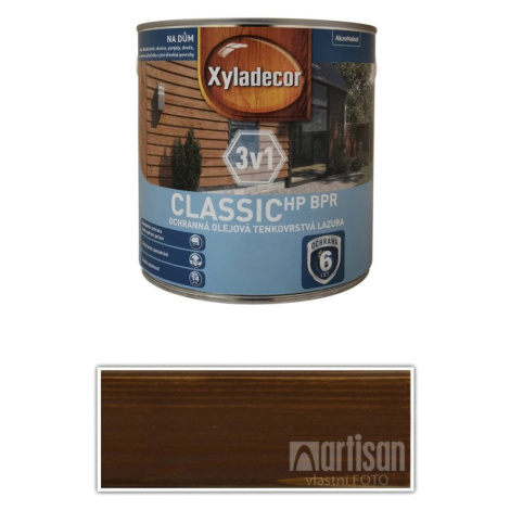 XYLADECOR Classic HP BPR 3v1 - ochranná olejová tenkovrstvá lazura na dřevo 2.5 l Ořech