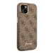 Guess GUHCP14SHG4SHW hard silikonové pouzdro iPhone 14 6.1" brown 4G Vintage Gold Logo