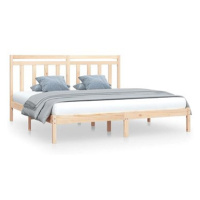 Rám postele masivní dřevo 200 × 200 cm, 3105270
