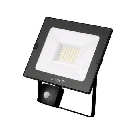 Avide ultratenký LED reflektor s čidlem pohybu černý 30 W