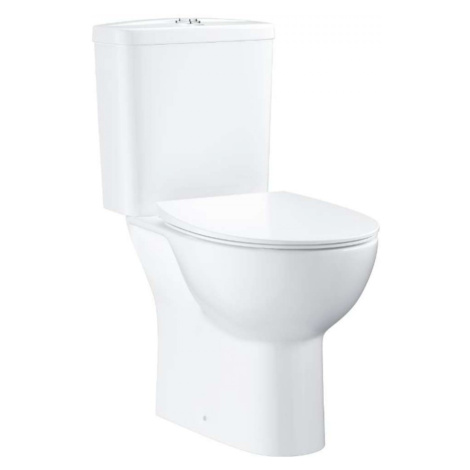 GROHE Bau Ceramic WC kombi set s nádržkou a sedátkem Softclose, Rimless, DualFlush, alpská bílá 