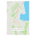 Mapa Wellington color, 26.7 × 40 cm