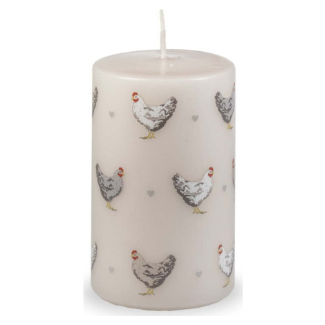 Béžová velikonoční svíčka Unipar Cute Hens, doba hoření 40 h