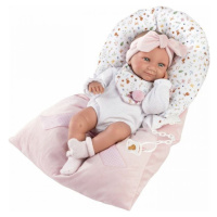 Llorens 73901 New born holčička realistická panenka miminko s celovinylovým tělem 40 cm