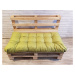 Paletový prošívaný sedák MARIO 120x60 cm nebo 120x50 cm, barva OLIVOVÁ, Mybesthome Rozměr: 120x6