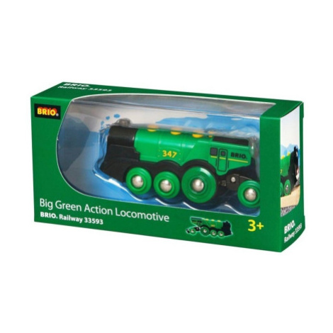 BRIO Velká zelená akční lokomotiva na baterie