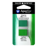 Umělecká akvarelová barva Daler-Rowney Aquafine - dvojbalení - Viridian/ Listová zeleň