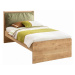 Dětská postel s polštářem cody 100x200cm - dub světlý