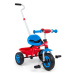 Dětská tříkolka Boby TURBO Cool Red s vodicí tyčí
