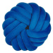 BELIANI, Dekorativní polštář, uzel 30 x 30 cm Modrý AKOLA, 243747