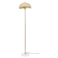 Stojací lampa ve zlaté barvě s kovovým stínidlem (výška 154 cm) Waved – Leitmotiv