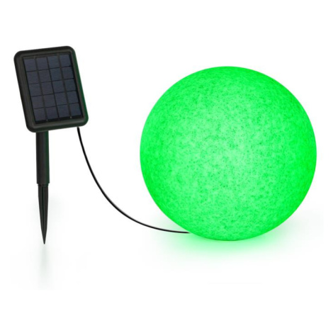 Blumfeldt Shinestone Solar 30, kulová lampa, solární panel, Ø 30 cm, RGB-LED, IP68, akumulátor