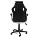 Ak furniture Otočná herní židle FERO II černo-bílá