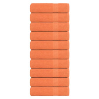 vidaXL Koupelových osušek 10 ks oranžové 100x150 cm 360 g/m²