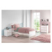 Studentská postel betty 120x200cm - bílá/růžová
