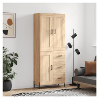 vidaXL Skříň highboard dub sonoma 69,5 x 34 x 180 cm kompozitní dřevo