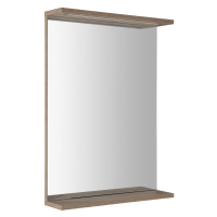 AQUALINE KORIN STRIP zrcadlo s LED osvětlením 50x70x12cm, dub platin KO995S