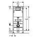 GEBERIT DuofixBasic s bílým tlačítkem DELTA21 + WC CERSANIT VIRGO CLEANON + SEDÁTKO 458.103.00.1