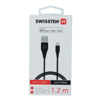 Datový kabel SWISSTEN USB / LIGHTNING MFi 1,2 m black