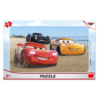 Puzzle Cars závodí 15 dílků na podložce - Dino