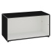 mauser Samostatný box, na patkách, šířka 770 mm, černá / signální bílá