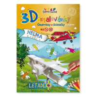 3D omalovánka A4 - Set Letadlo Helma 365