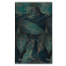 Pratelný koberec v petrolejové barvě 80x150 cm Midnight Jungle – Mila Home