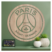 Dřevěné fotbalové logo na zeď - PSG