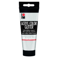 Marabu Acryl Color akrylová barva - stříbrná glitr 100 ml Pražská obchodní společnost, spol. s r