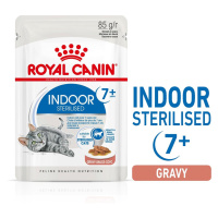 ROYAL CANIN INDOOR 7+ Sterilised v omáčce, kapsičky pro domácí kočky od 7 let 48 × 85 g