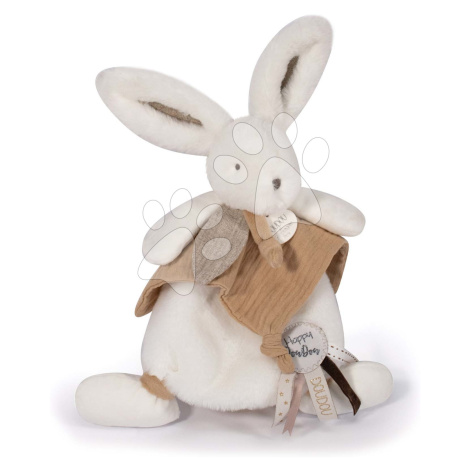 Plyšový zajíček Bunny Happy Wild Doudou et Compagnie hnědý 25 cm v dárkovém balení od 0 měsíců