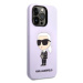 Karl Lagerfeld KLHCP14LSNIKBCU hard silikonové pouzdro iPhone 14 PRO 6.1" purple Silicone Ikonik