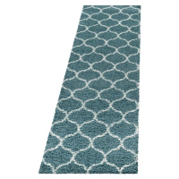 Modrý běhoun 80x250 cm Salsa – Ayyildiz Carpets