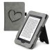 KW Mobile - Brushed Heart - KW5567501 - Pouzdro pro Amazon Kindle Paperwhite 1/2/3 - šedé