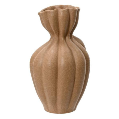 Váza kemeninová atypická sv.hnědá 29,5cm Kaemingk