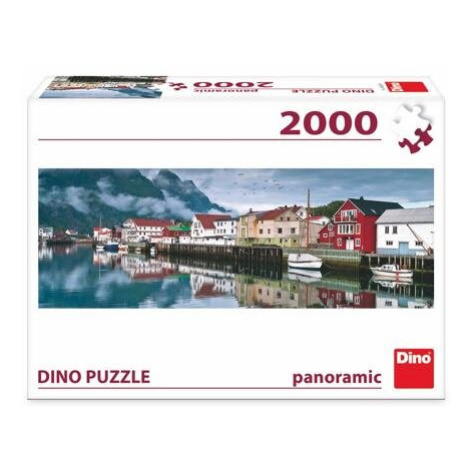DINO puzzle 2000 Rybářská vesnice panoramic