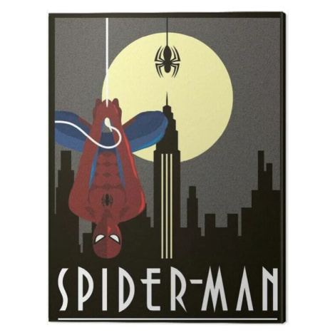 Obraz na plátně Marvel - Spider-Man Hanging, 2 cm - 60×80 cm Pyramid